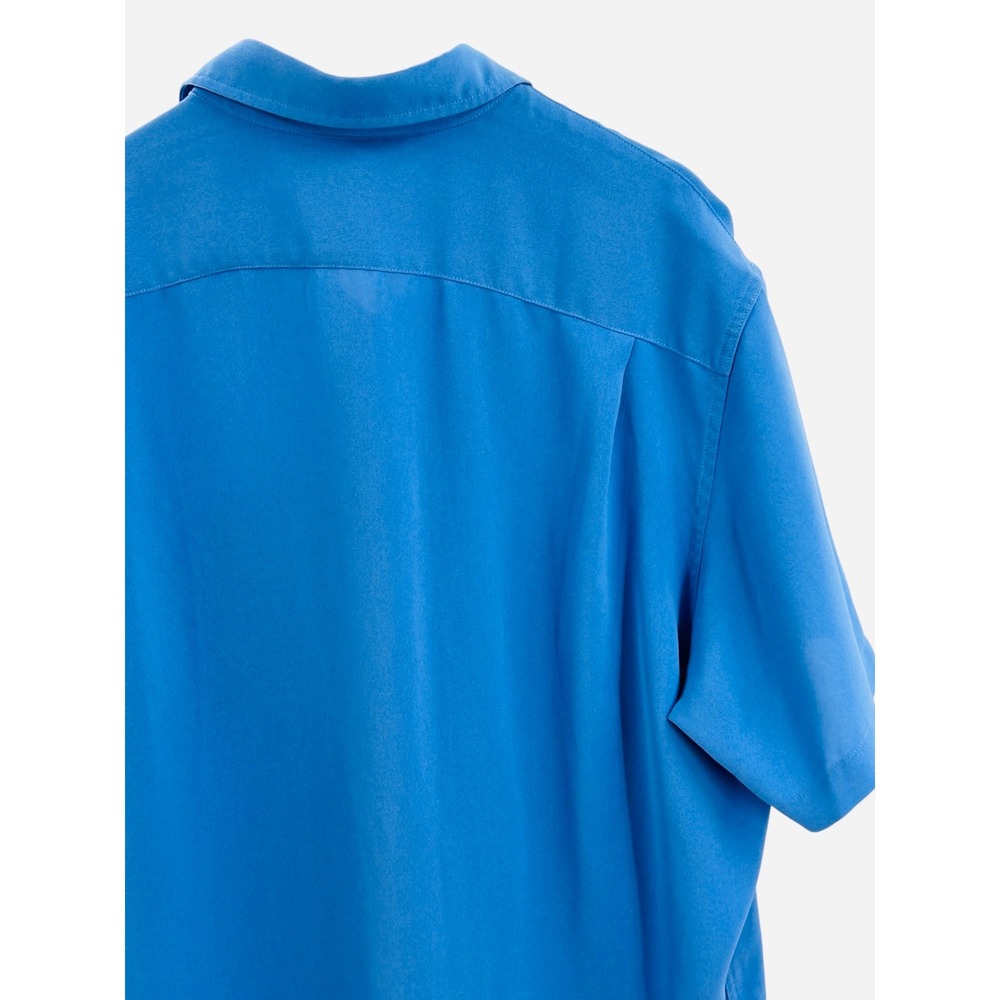 Lands' End Outfitters Mens XL Blue Button Down Short Sleeve Shirt - Picture 7 of 8